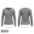 Richmond County Traffic Division Women's Long Sleeve V-neck Shirt - 1