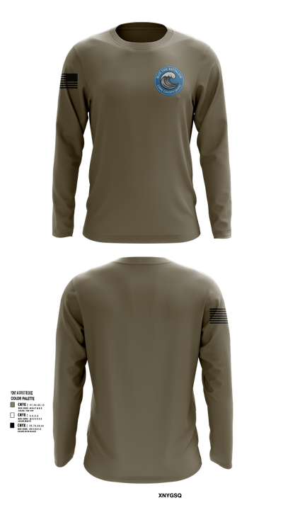 Blue Tide Battalion 71276449 Long Sleeve Performance Shirt 103