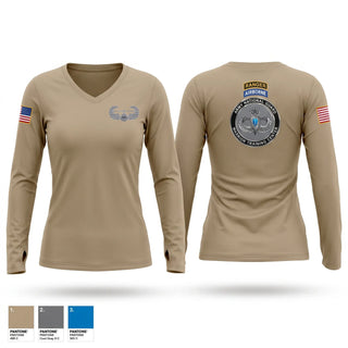 Womens Long Sleeve Vneck Shirt, Air Assult, Army, Teamtime, Team time, sublimation, custom sports apparel, team uniforms, spirit wear, spiritwear, sports uniforms, custom shirts, team store, custom team store, fundraiser sports, apparel fundraiser