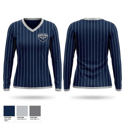 SilverStateElite Women's Long Sleeve V-neck Shirt - 1