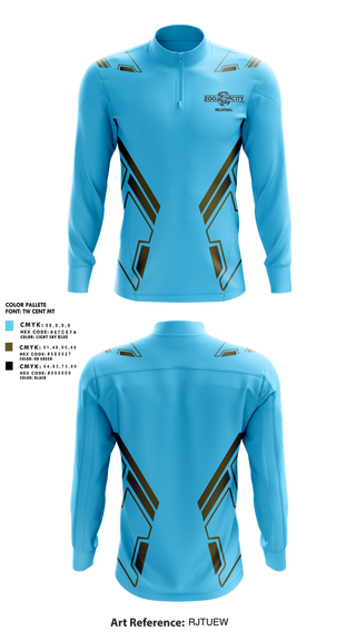 Quarter Zip Jacket, Zoo City, Women's Volleyball, Teamtime, Team time, sublimation, custom sports apparel, team uniforms, spirit wear, spiritwear, sports uniforms, custom shirts, team store, custom team store, fundraiser sports, apparel fundraiser