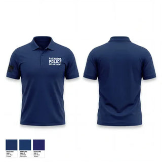 Short Sleeve Performance Polo, Pasadena Police Department, Police, Teamtime, Team time, sublimation, custom sports apparel, team uniforms, spirit wear, spiritwear, sports uniforms, custom shirts, team store, custom team store, fundraiser sports, apparel fundraiser