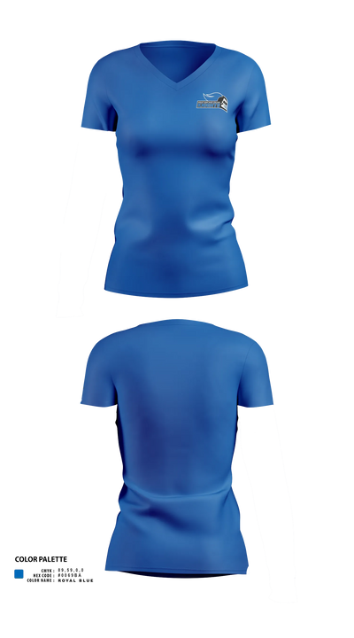 Mount Saint Mary College Swimming Women's Short Sleeve V-neck Shirt - 22