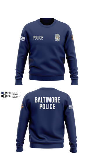 Crew Neck Sweatshirt, team name, Police, Teamtime, Team time, sublimation, custom sports apparel, team uniforms, spirit wear, spiritwear, sports uniforms, custom shirts, team store, custom team store, fundraiser sports, apparel fundraiser