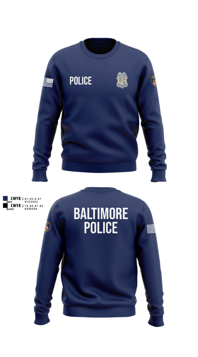 Baltimore Police Department 87844161 Crew Neck Sweatshirt - 106