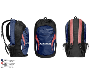 Gear Bag, AJKarateAJKarate, Spirit Store, Teamtime, Team time, sublimation, custom sports apparel, team uniforms, spirit wear, spiritwear, sports uniforms, custom shirts, team store, custom team store, fundraiser sports, apparel fundraiser