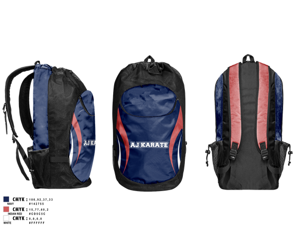 Gear Bag, AJKarateAJKarate, Spirit Store, Teamtime, Team time, sublimation, custom sports apparel, team uniforms, spirit wear, spiritwear, sports uniforms, custom shirts, team store, custom team store, fundraiser sports, apparel fundraiser