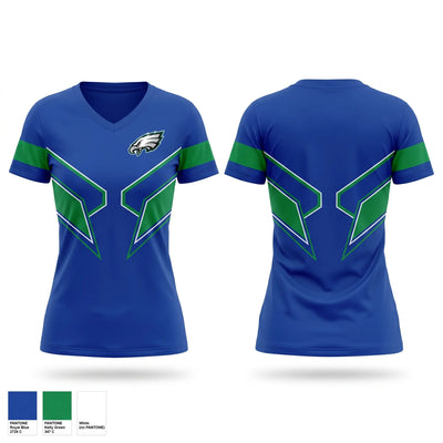Robert C Byrd High School Soccer Women's Short Sleeve V-neck Shirt - 1