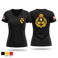 2-5 Cav Lancers Women's Short Sleeve V-neck Shirt - 1