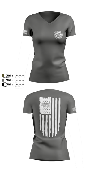 Womens Short Sleeve Vneck Shirt, PCSO Black Knights, , Teamtime, Team time, sublimation, custom sports apparel, team uniforms, spirit wear, spiritwear, sports uniforms, custom shirts, team store, custom team store, fundraiser sports, apparel fundraiser