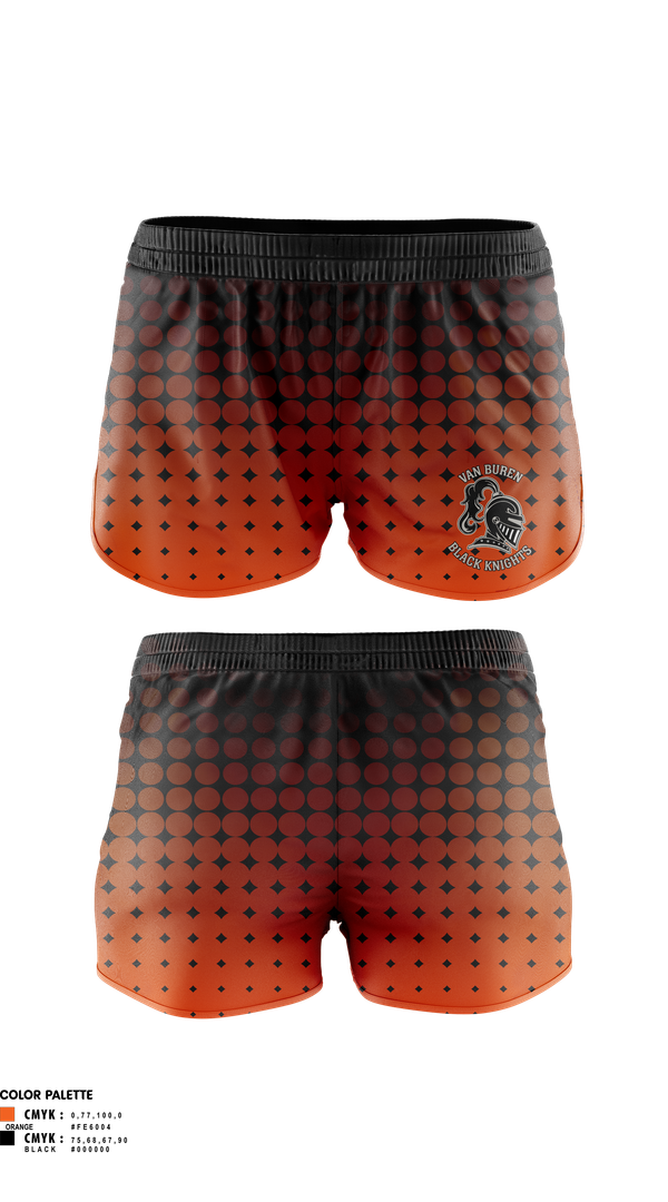 Womens Shorts, Van Buren Youth Soccer Association, Spirit Store, Teamtime, Team time, sublimation, custom sports apparel, team uniforms, spirit wear, spiritwear, sports uniforms, custom shirts, team store, custom team store, fundraiser sports, apparel fundraiser