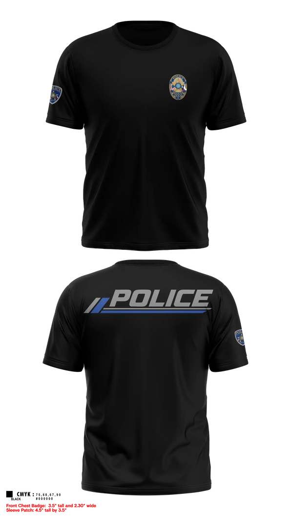 Old School Cotton Shirt, GENERIC TEXAS POLICE OFFICER, Police, Teamtime, Team time, sublimation, custom sports apparel, team uniforms, spirit wear, spiritwear, sports uniforms, custom shirts, team store, custom team store, fundraiser sports, apparel fundraiser