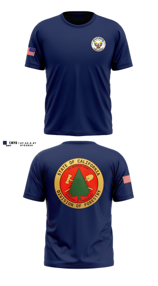 Old School Cotton Feel Shirt, CALFIRE Rainbow Fire Center, Fire Department, Teamtime, Team time, sublimation, custom sports apparel, team uniforms, spirit wear, spiritwear, sports uniforms, custom shirts, team store, custom team store, fundraiser sports, apparel fundraiser