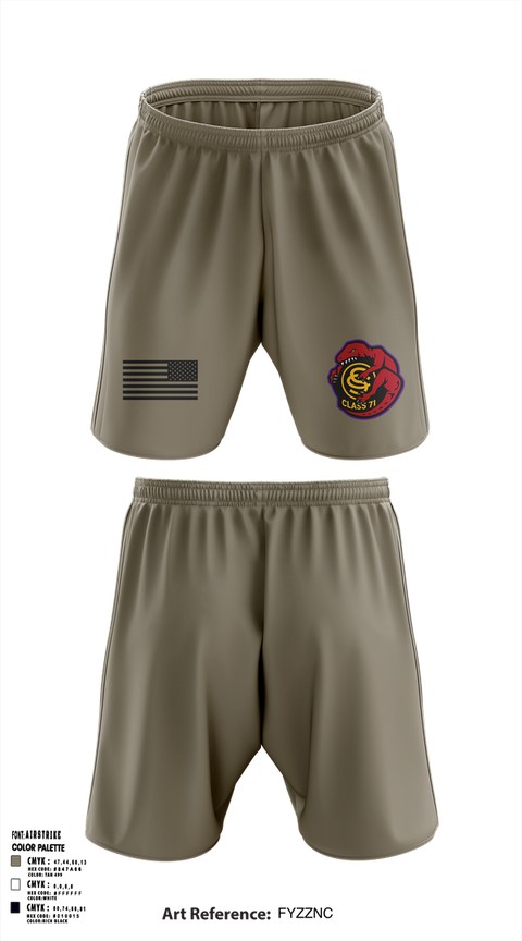 Athletic Shorts With Pockets, OCS Class 71, , Teamtime, Team time, sublimation, custom sports apparel, team uniforms, spirit wear, spiritwear, sports uniforms, custom shirts, team store, custom team store, fundraiser sports, apparel fundraiser