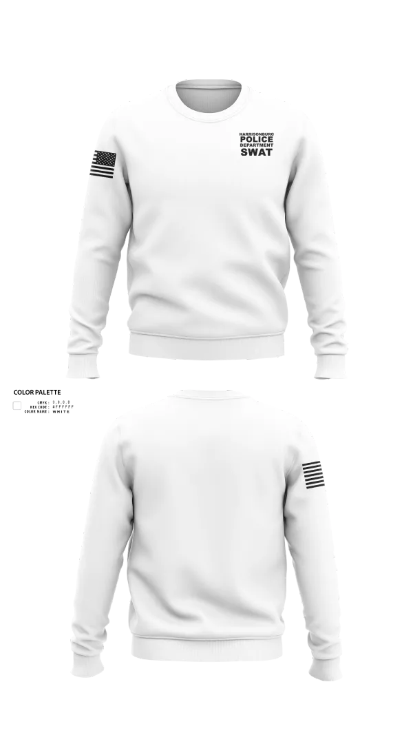 Crew Neck Sweatshirt, Harrisonburg Police Department SWAT, , Teamtime, Team time, sublimation, custom sports apparel, team uniforms, spirit wear, spiritwear, sports uniforms, custom shirts, team store, custom team store, fundraiser sports, apparel fundraiser