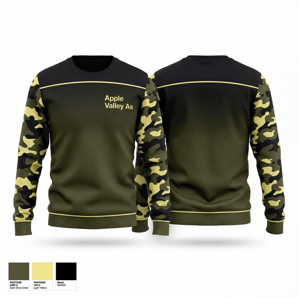 Crew Neck Sweatshirt, Apple Valley A’s, Baseball, Teamtime, Team time, sublimation, custom sports apparel, team uniforms, spirit wear, spiritwear, sports uniforms, custom shirts, team store, custom team store, fundraiser sports, apparel fundraiser