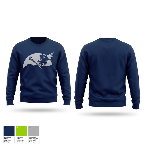 Crew Neck Sweatshirt, Chilliwack Hawks, Men's Lacrosse, Teamtime, Team time, sublimation, custom sports apparel, team uniforms, spirit wear, spiritwear, sports uniforms, custom shirts, team store, custom team store, fundraiser sports, apparel fundraiser