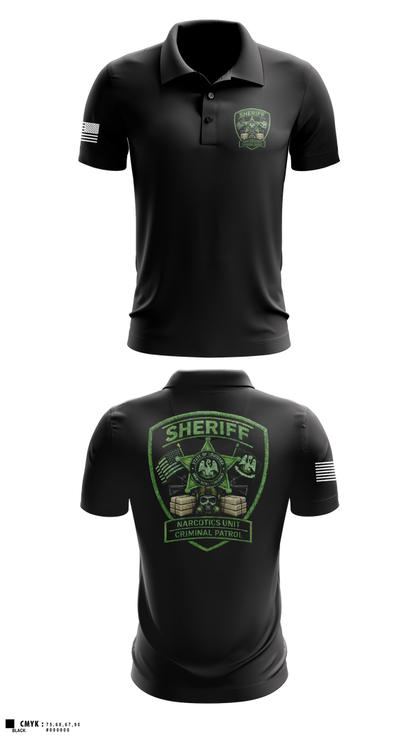 Short Sleeve Performance Polo, CRIMINAL PATROL, Police, Teamtime, Team time, sublimation, custom sports apparel, team uniforms, spirit wear, spiritwear, sports uniforms, custom shirts, team store, custom team store, fundraiser sports, apparel fundraiser