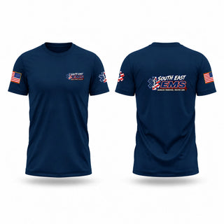 Old School Cotton Feel Shirt, South East EMS, EMS/EMT, Teamtime, Team time, sublimation, custom sports apparel, team uniforms, spirit wear, spiritwear, sports uniforms, custom shirts, team store, custom team store, fundraiser sports, apparel fundraiser