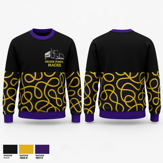 Crew Neck Sweatshirt, Grosse Pointe Macks, Men's Basketball, Teamtime, Team time, sublimation, custom sports apparel, team uniforms, spirit wear, spiritwear, sports uniforms, custom shirts, team store, custom team store, fundraiser sports, apparel fundraiser