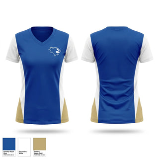 Womens Short Sleeve Vneck Shirt, LIONS, Women's Basketball, Teamtime, Team time, sublimation, custom sports apparel, team uniforms, spirit wear, spiritwear, sports uniforms, custom shirts, team store, custom team store, fundraiser sports, apparel fundraiser