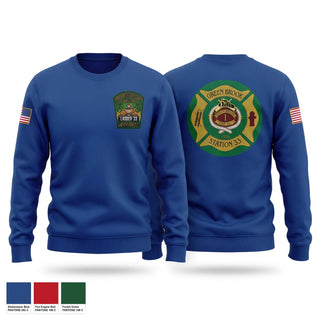Crew Neck Sweatshirt, Green Brook Fire Department, Fire Department, Teamtime, Team time, sublimation, custom sports apparel, team uniforms, spirit wear, spiritwear, sports uniforms, custom shirts, team store, custom team store, fundraiser sports, apparel fundraiser
