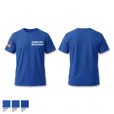 Old School Cotton Feel Shirt, Crandon Area Rescue Squad, EMS/EMT, Teamtime, Team time, sublimation, custom sports apparel, team uniforms, spirit wear, spiritwear, sports uniforms, custom shirts, team store, custom team store, fundraiser sports, apparel fundraiser