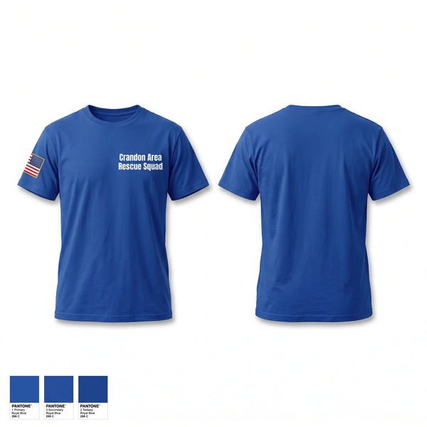 Old School Cotton Feel Shirt, Crandon Area Rescue Squad, EMS/EMT, Teamtime, Team time, sublimation, custom sports apparel, team uniforms, spirit wear, spiritwear, sports uniforms, custom shirts, team store, custom team store, fundraiser sports, apparel fundraiser