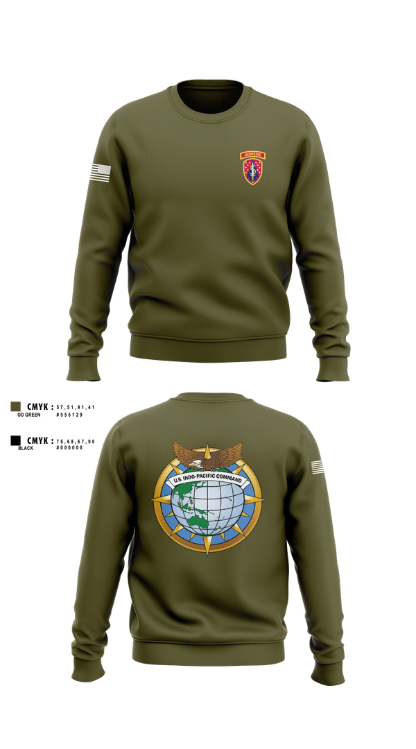 Crew Neck Sweatshirt, 5th SFAB, , Teamtime, Team time, sublimation, custom sports apparel, team uniforms, spirit wear, spiritwear, sports uniforms, custom shirts, team store, custom team store, fundraiser sports, apparel fundraiser