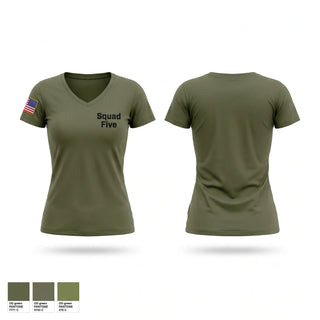 Womens Short Sleeve Vneck Shirt, Squad Five, Police, Teamtime, Team time, sublimation, custom sports apparel, team uniforms, spirit wear, spiritwear, sports uniforms, custom shirts, team store, custom team store, fundraiser sports, apparel fundraiser