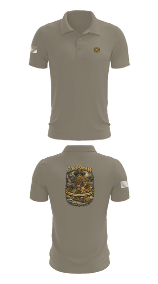 Short Sleeve Performance Polo, North County 128th HM Ball, Navy, Teamtime, Team time, sublimation, custom sports apparel, team uniforms, spirit wear, spiritwear, sports uniforms, custom shirts, team store, custom team store, fundraiser sports, apparel fundraiser
