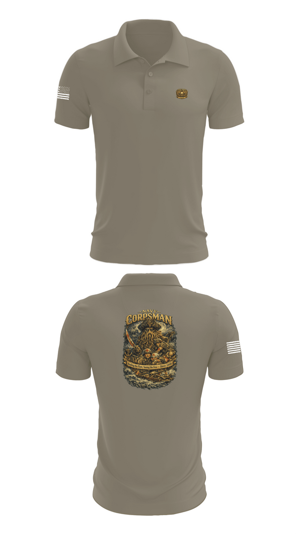 Short Sleeve Performance Polo, North County 128th HM Ball, Navy, Teamtime, Team time, sublimation, custom sports apparel, team uniforms, spirit wear, spiritwear, sports uniforms, custom shirts, team store, custom team store, fundraiser sports, apparel fundraiser