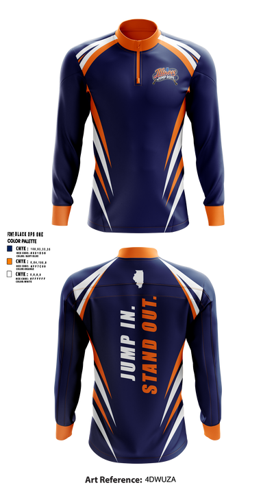 Illinois Jump Rope 66812681 Quarter Zip Jacket - 5