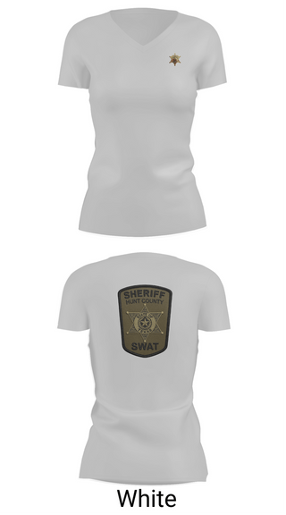 Womens Short Sleeve Vneck Shirt, Hunt County SWAT, Police, Teamtime, Team time, sublimation, custom sports apparel, team uniforms, spirit wear, spiritwear, sports uniforms, custom shirts, team store, custom team store, fundraiser sports, apparel fundraiser