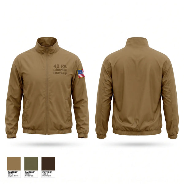 Windbreaker, 4-1 FA Charlie Battery, Army, Teamtime, Team time, sublimation, custom sports apparel, team uniforms, spirit wear, spiritwear, sports uniforms, custom shirts, team store, custom team store, fundraiser sports, apparel fundraiser