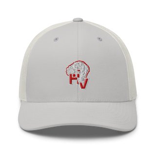 Hatch Valley High School Basketball Retro Trucker Hat | Yupoong 6606