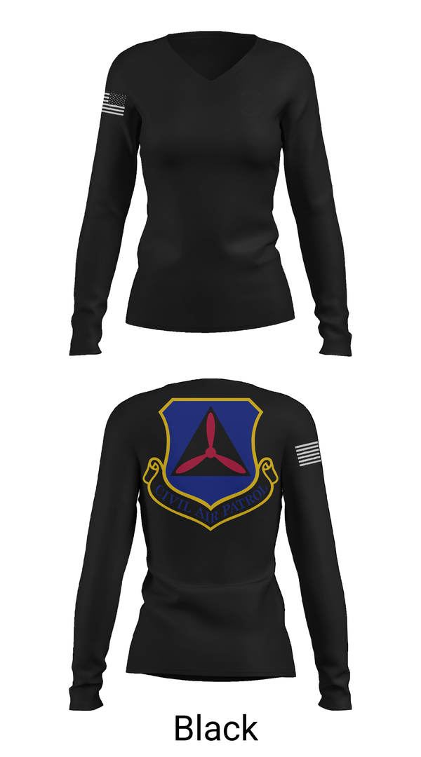 Womens Long Sleeve Vneck Shirt, AL-005, Air Force, Teamtime, Team time, sublimation, custom sports apparel, team uniforms, spirit wear, spiritwear, sports uniforms, custom shirts, team store, custom team store, fundraiser sports, apparel fundraiser