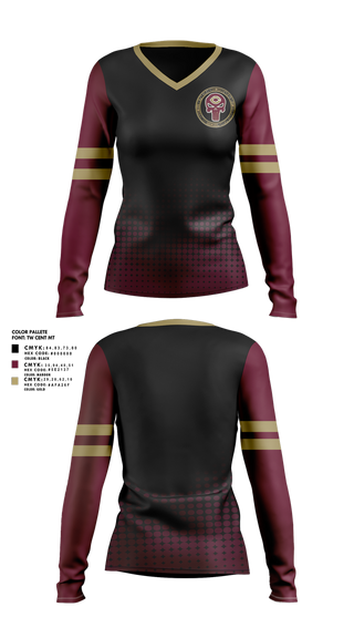 Womens Long Sleeve Vneck Shirt, Concordia Cobbers, , Teamtime, Team time, sublimation, custom sports apparel, team uniforms, spirit wear, spiritwear, sports uniforms, custom shirts, team store, custom team store, fundraiser sports, apparel fundraiser
