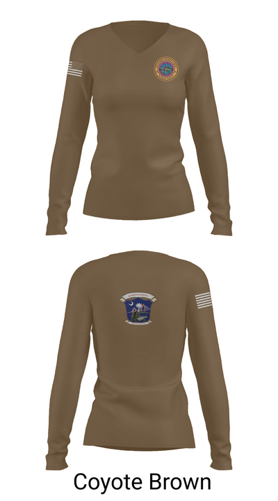 4th Medical Logistics 59116448 Women's Long Sleeve V-neck Shirt - 17