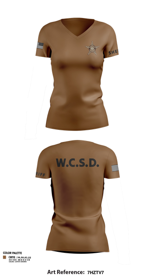 Womens Short Sleeve Vneck Shirt, Washington County Sheriff’s Office, Police, Teamtime, Team time, sublimation, custom sports apparel, team uniforms, spirit wear, spiritwear, sports uniforms, custom shirts, team store, custom team store, fundraiser sports, apparel fundraiser
