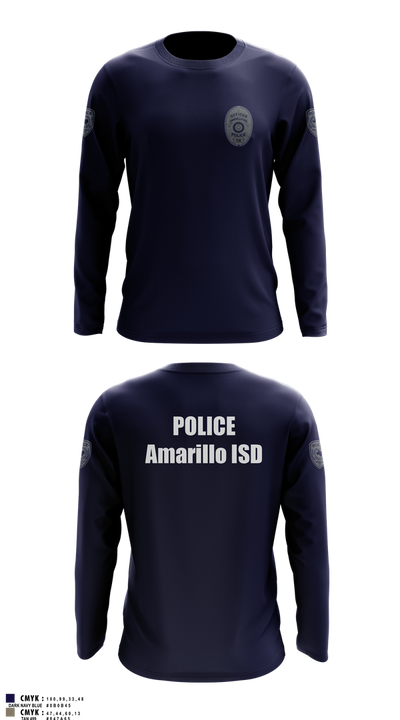 Amarillo ISD Police 87538473 Long Sleeve Performance Shirt 10