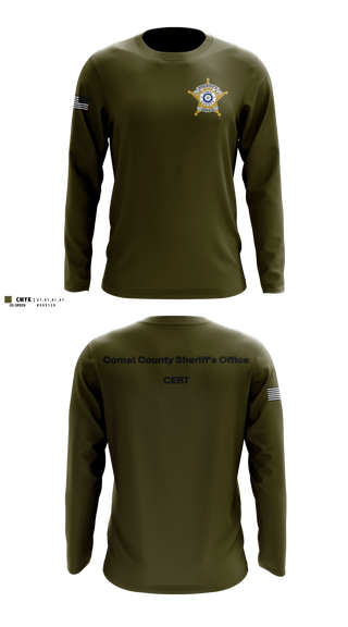 Long Sleeve Performance Shirt, Comal County Sheriff’s Office, Police, Teamtime, Team time, sublimation, custom sports apparel, team uniforms, spirit wear, spiritwear, sports uniforms, custom shirts, team store, custom team store, fundraiser sports, apparel fundraiser