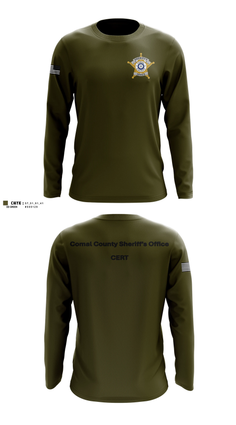 Long Sleeve Performance Shirt, Comal County Sheriff’s Office, Police, Teamtime, Team time, sublimation, custom sports apparel, team uniforms, spirit wear, spiritwear, sports uniforms, custom shirts, team store, custom team store, fundraiser sports, apparel fundraiser