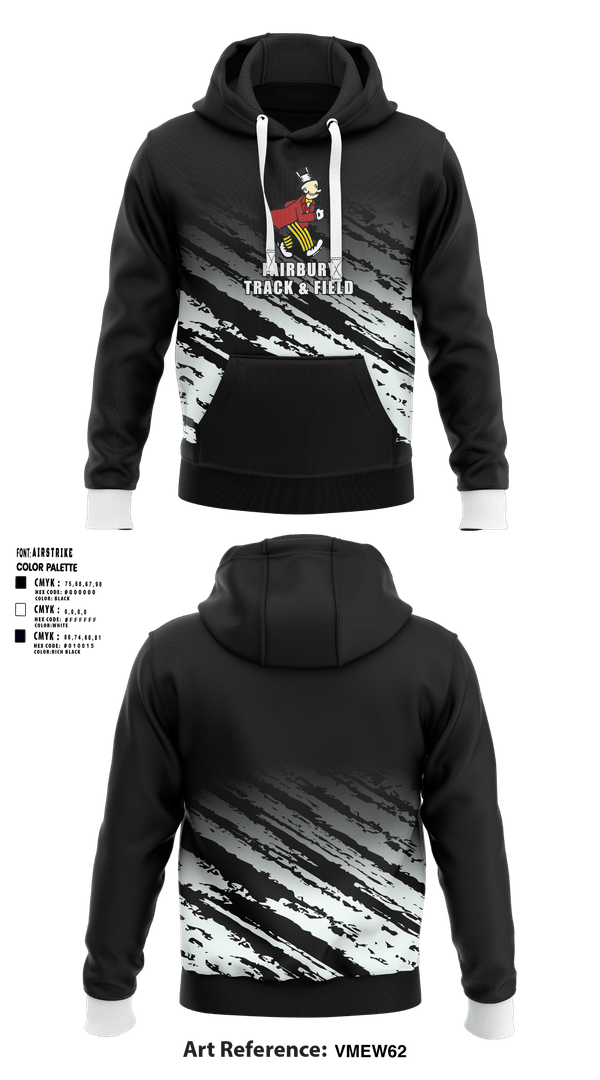 Hoodie, Fairbury Jeffs Track & Field, Track & Field, Teamtime, Team time, sublimation, custom sports apparel, team uniforms, spirit wear, spiritwear, sports uniforms, custom shirts, team store, custom team store, fundraiser sports, apparel fundraiser