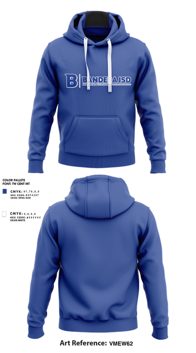 Bandera Bulldogs Volleyball 51145636 Hoodie - 1