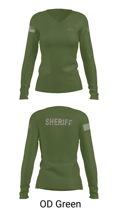 Barren County TAC Team 38222509 Women's Long Sleeve V-neck Shirt - 54
