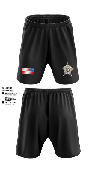 Athletic Shorts With Pockets, Bedford County Sheriff K9 Unit, Police, Teamtime, Team time, sublimation, custom sports apparel, team uniforms, spirit wear, spiritwear, sports uniforms, custom shirts, team store, custom team store, fundraiser sports, apparel fundraiser