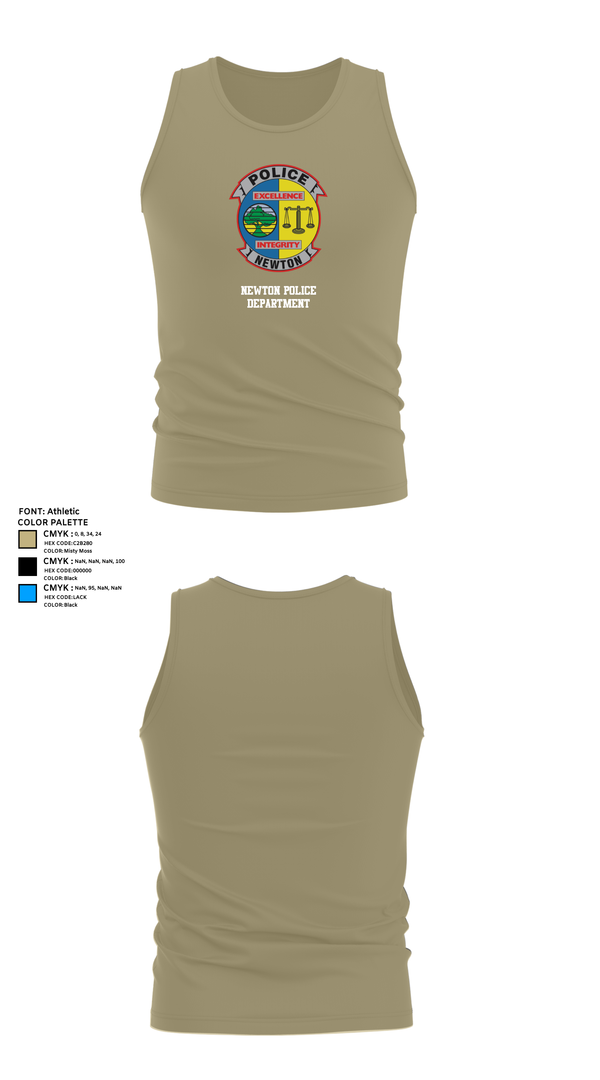 Tank Top, Newton Police Department, Police, Teamtime, Team time, sublimation, custom sports apparel, team uniforms, spirit wear, spiritwear, sports uniforms, custom shirts, team store, custom team store, fundraiser sports, apparel fundraiser