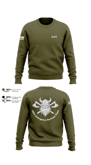 Crew Neck Sweatshirt, 148th E.S.T., Police, Teamtime, Team time, sublimation, custom sports apparel, team uniforms, spirit wear, spiritwear, sports uniforms, custom shirts, team store, custom team store, fundraiser sports, apparel fundraiser