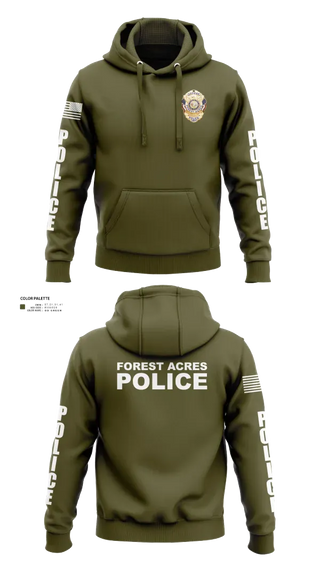 Hoodie, FOREST ACRES POLICE DEPARTMENT, Police, Teamtime, Team time, sublimation, custom sports apparel, team uniforms, spirit wear, spiritwear, sports uniforms, custom shirts, team store, custom team store, fundraiser sports, apparel fundraiser